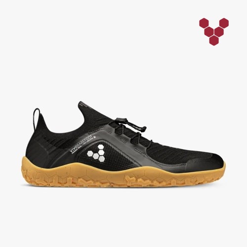 Vivobarefoot Primus Trail Knit FG Svart Løpesko Herre [1-HJRS]